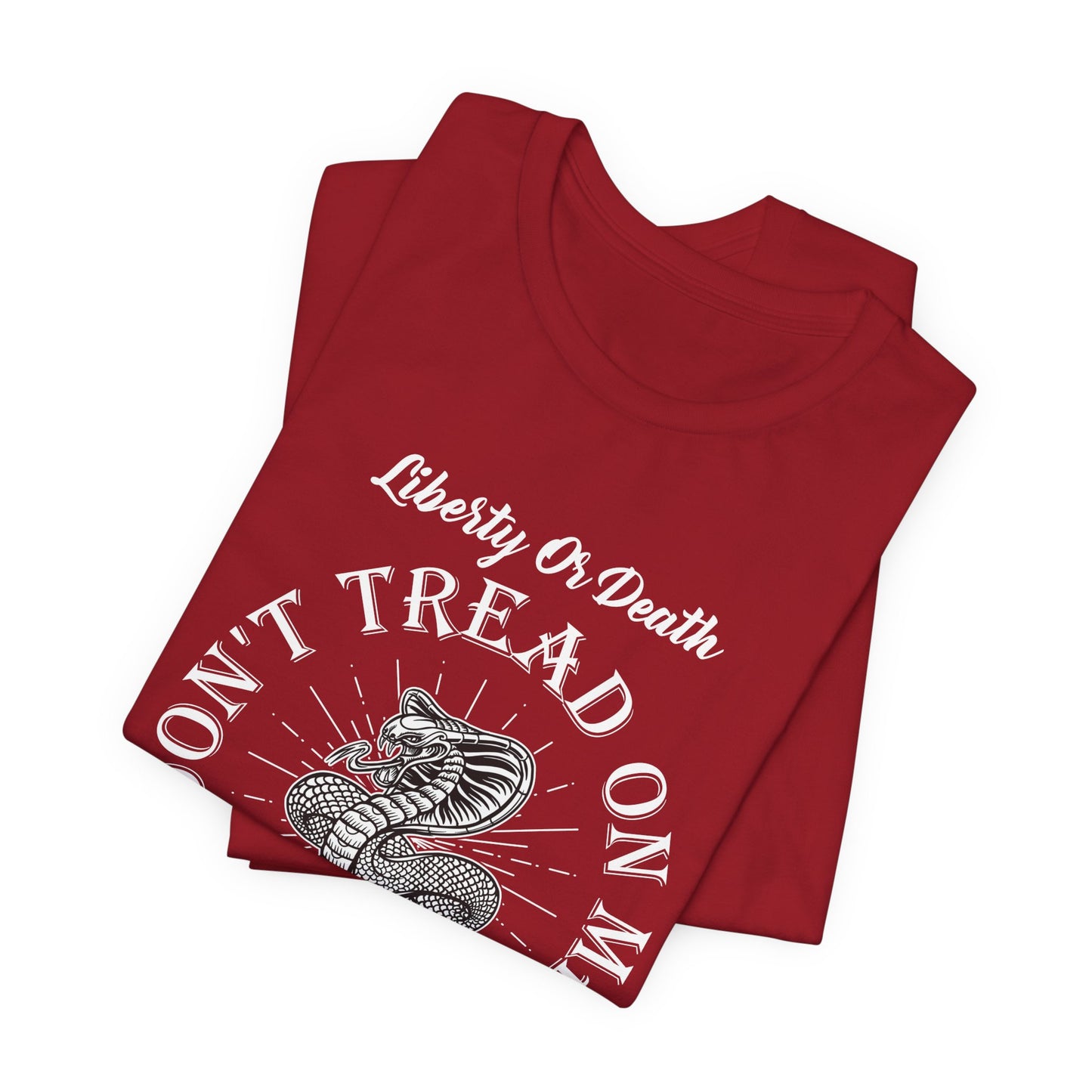 Don't Tread on Me Tee, Unisex Liberty & Death Shirt, Casual Gift, 4th of July Apparel, Patriot T-Shirt - 13656