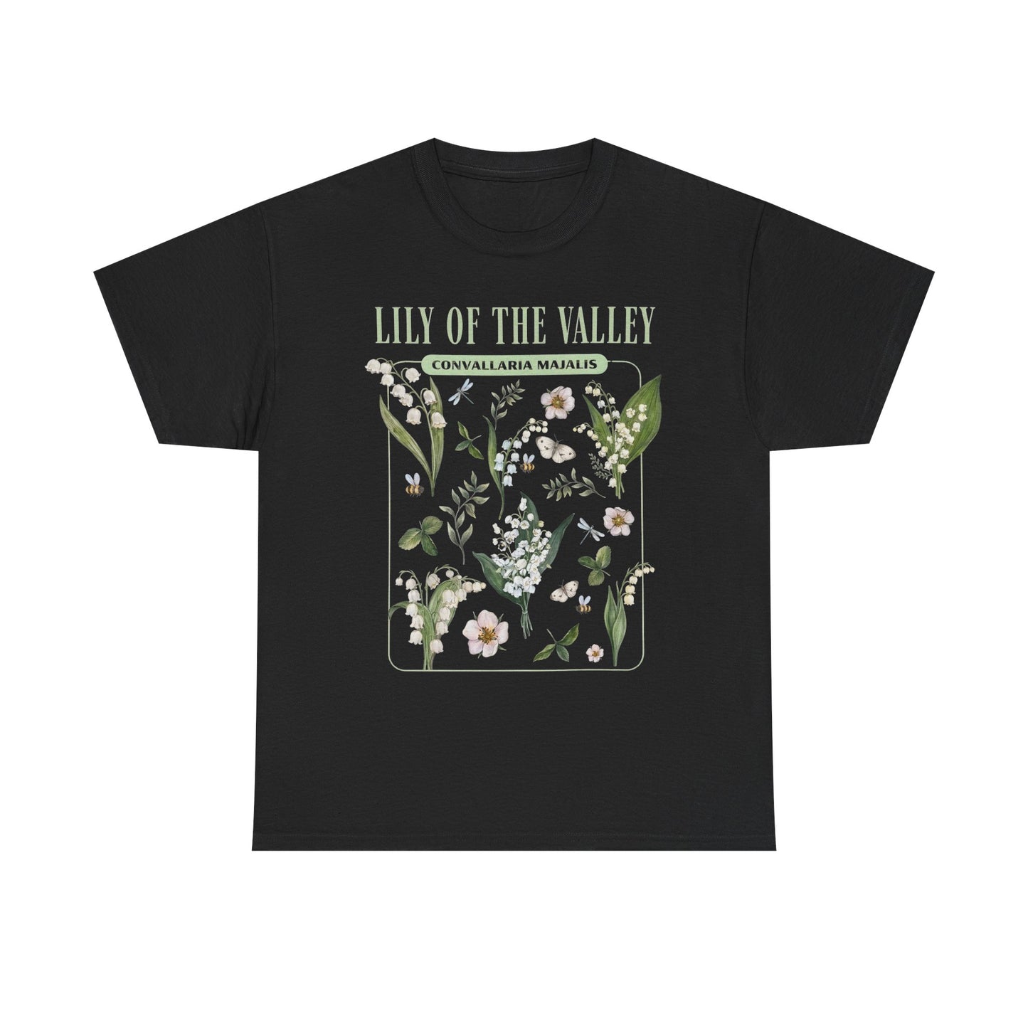 Lily of the Valley Shirt – Botanical Illustration Floral Tee (May Birth Flower) - 14883