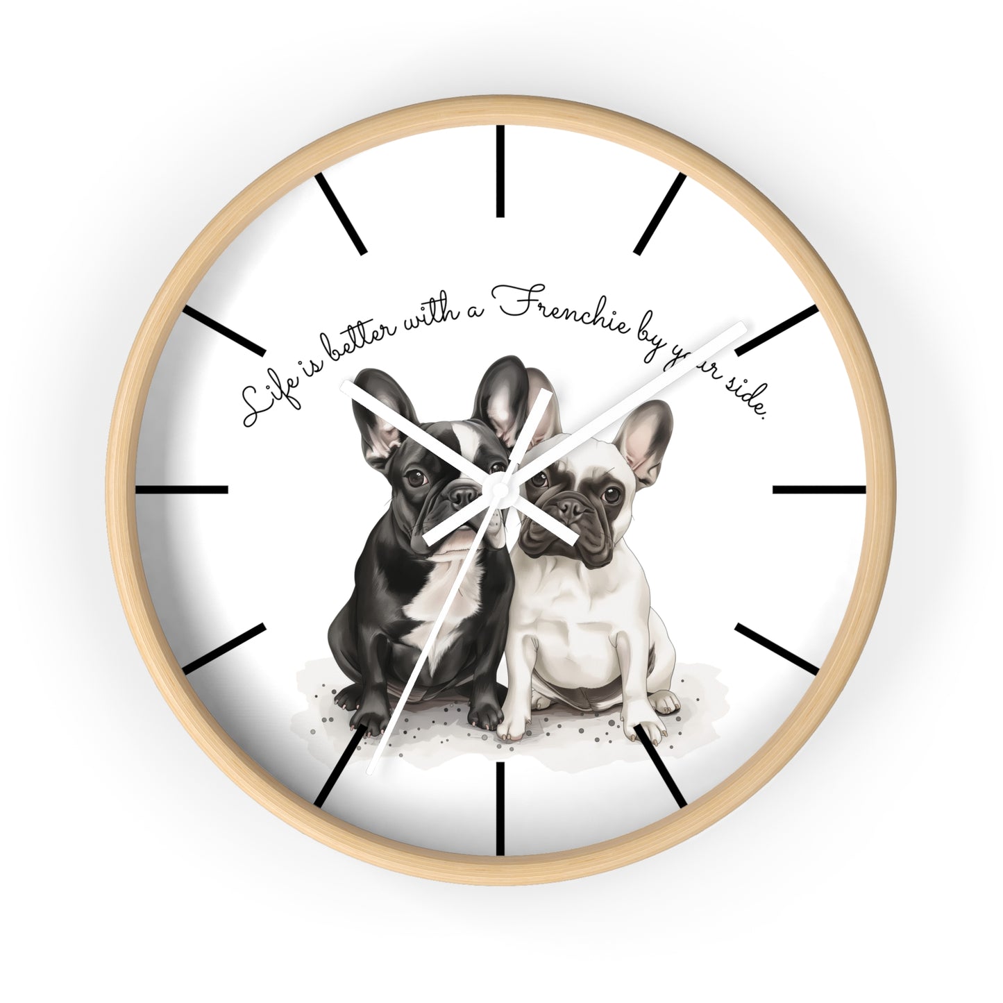 Life is Better with a Frenchie by Your Side - Wall Clock - 10503