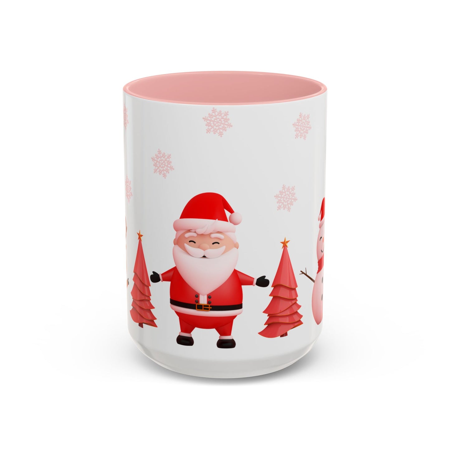 Santa, Snowman & Reindeer - Accent Coffee Mug (11, 15oz) - 10303