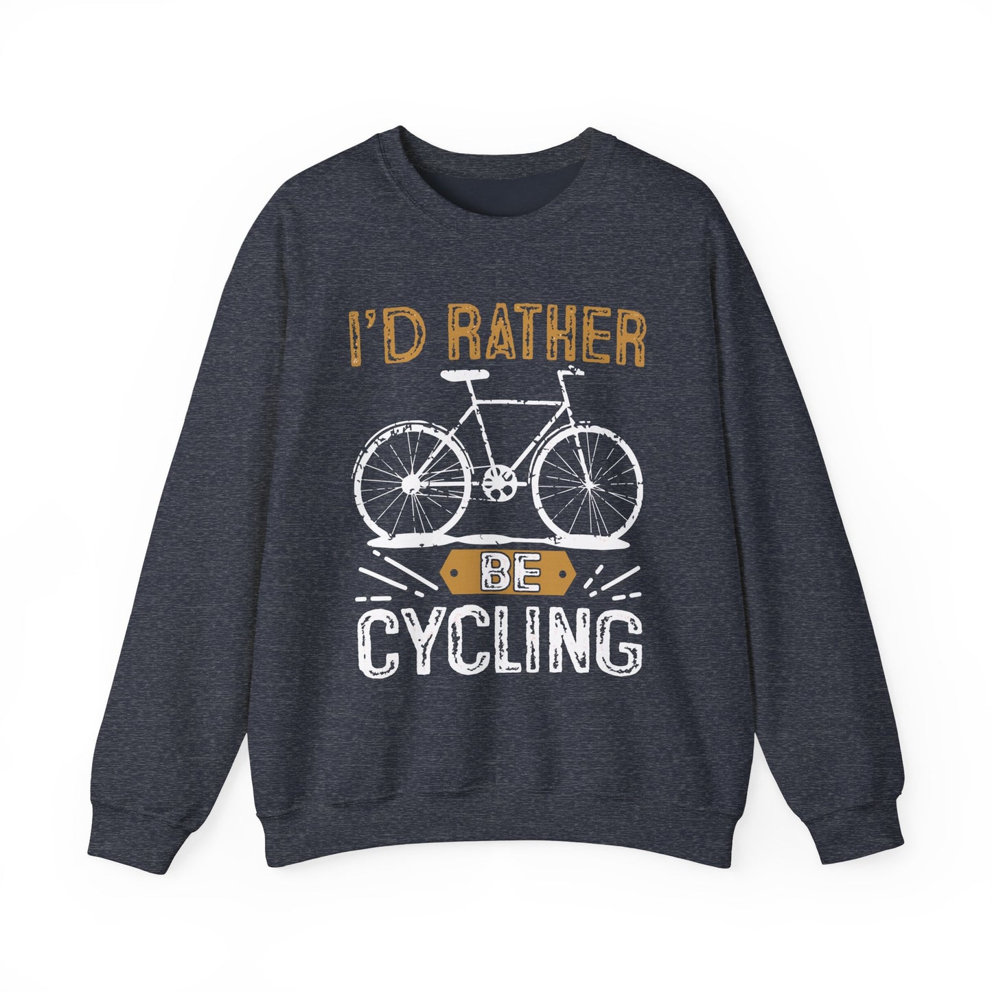 I'd Rather Be Cycling - Unisex Heavy Blend™ Crewneck Sweatshirt