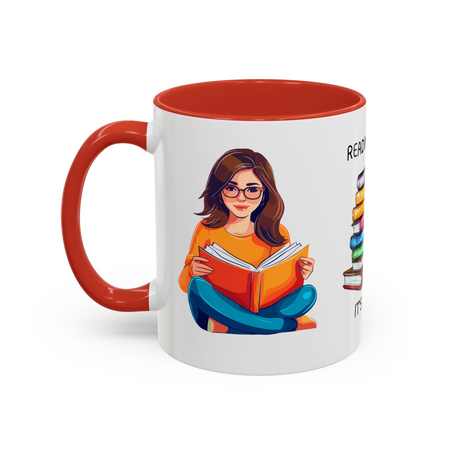 Reading Books, It's My Job - Accent Coffee Mug (11, 15oz) - 10690