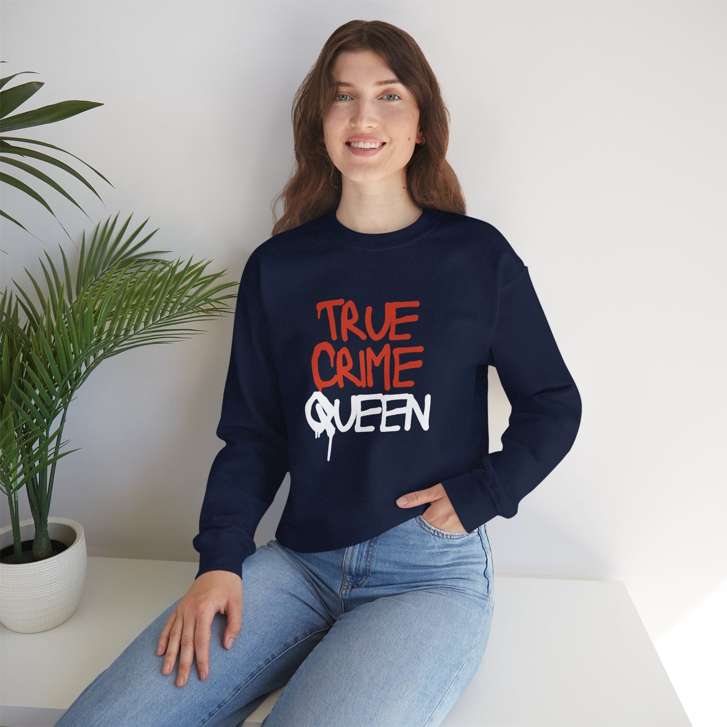 True Crime Queen - Unisex Heavy Blend™ Crewneck Sweatshirt