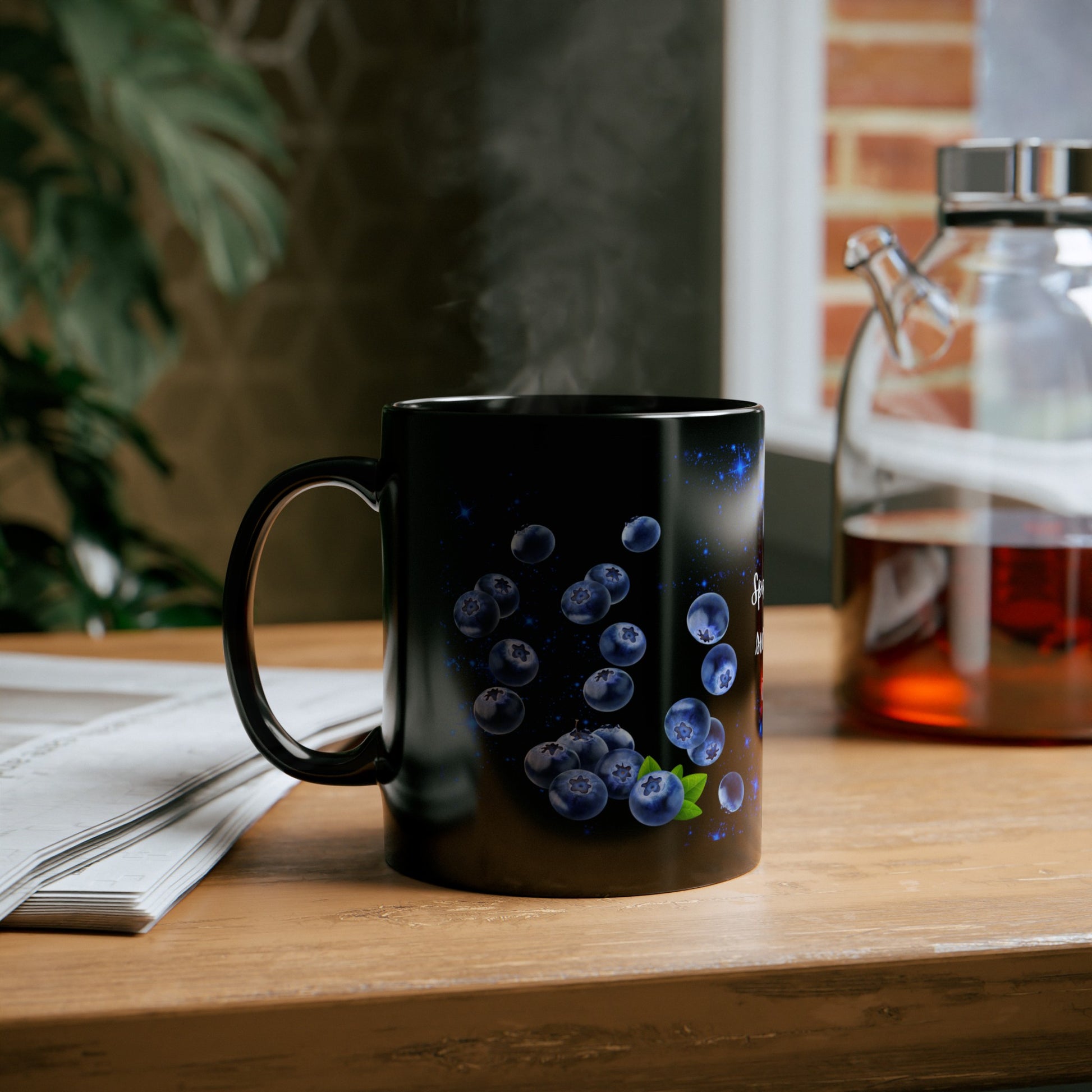 Sparkle & Sweetness in Blue - Black Mug (11oz, 15oz)