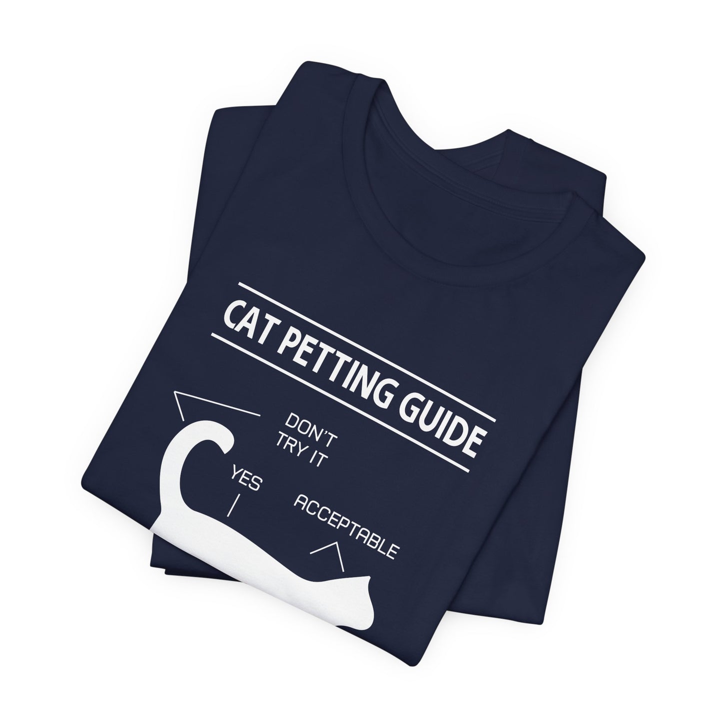 Cat Petting Guide - Unisex Jersey Short Sleeve Tee