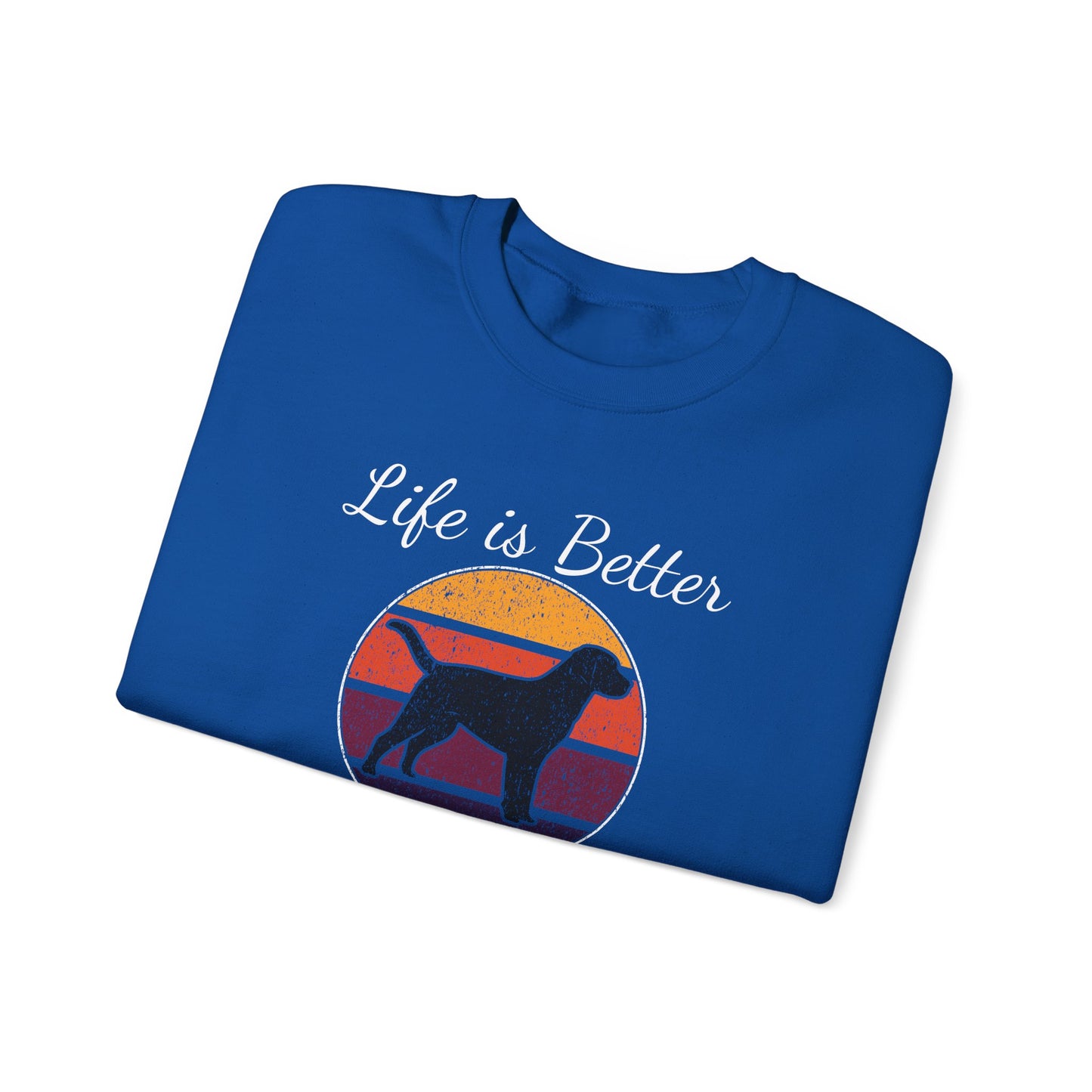 Life is Better With Dogs - Unisex Heavy Blend™ Crewneck Sweatshirt