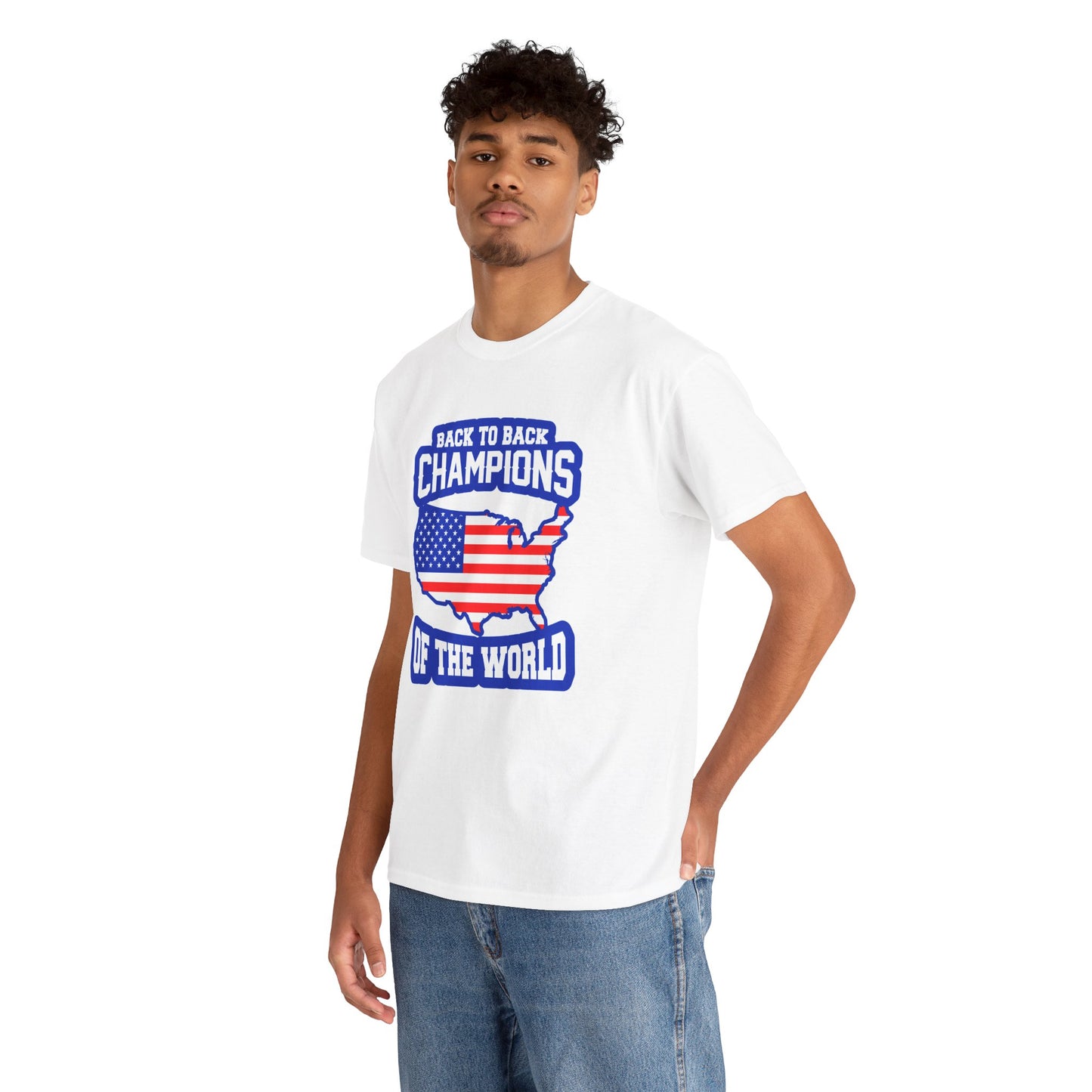 Back-to-Back Champions Unisex Tee | Perfect for Sports Fans, Casual Wear, Gifts, Fourth of July, BBQ Events - 13597