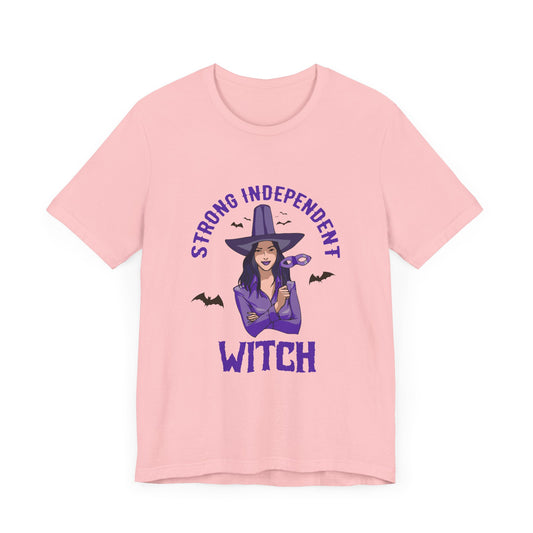 Halloween: Strong Independent Witch - Unisex Jersey Short Sleeve Tee