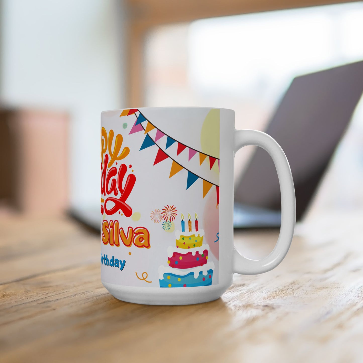 Personalized Birthday Mug, Custom Gift for Birthdays, 11oz, 15oz, Fun Celebration Cup, Festive Party Drinkware - 13982