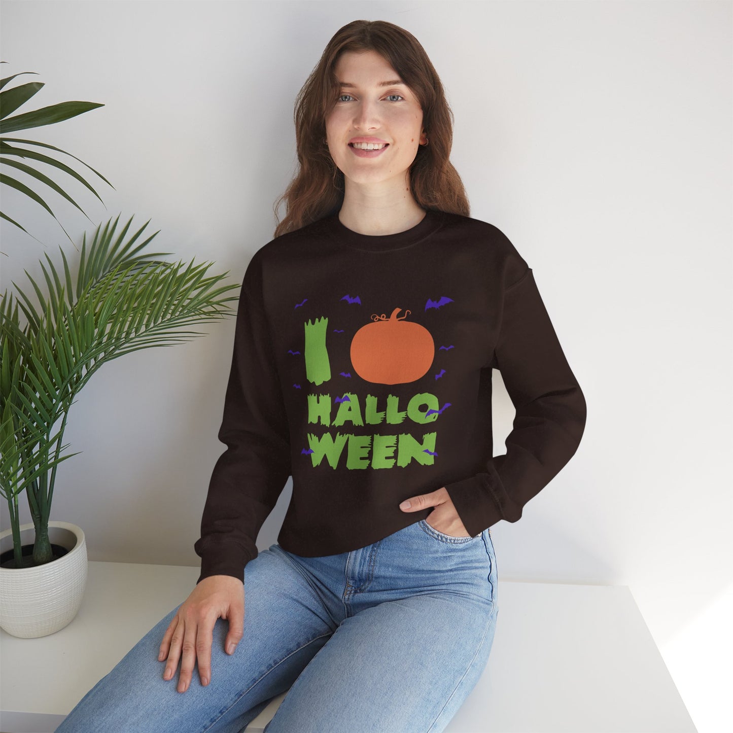 I Love Halloween - Unisex Heavy Blend™ Crewneck Sweatshirt - 13807