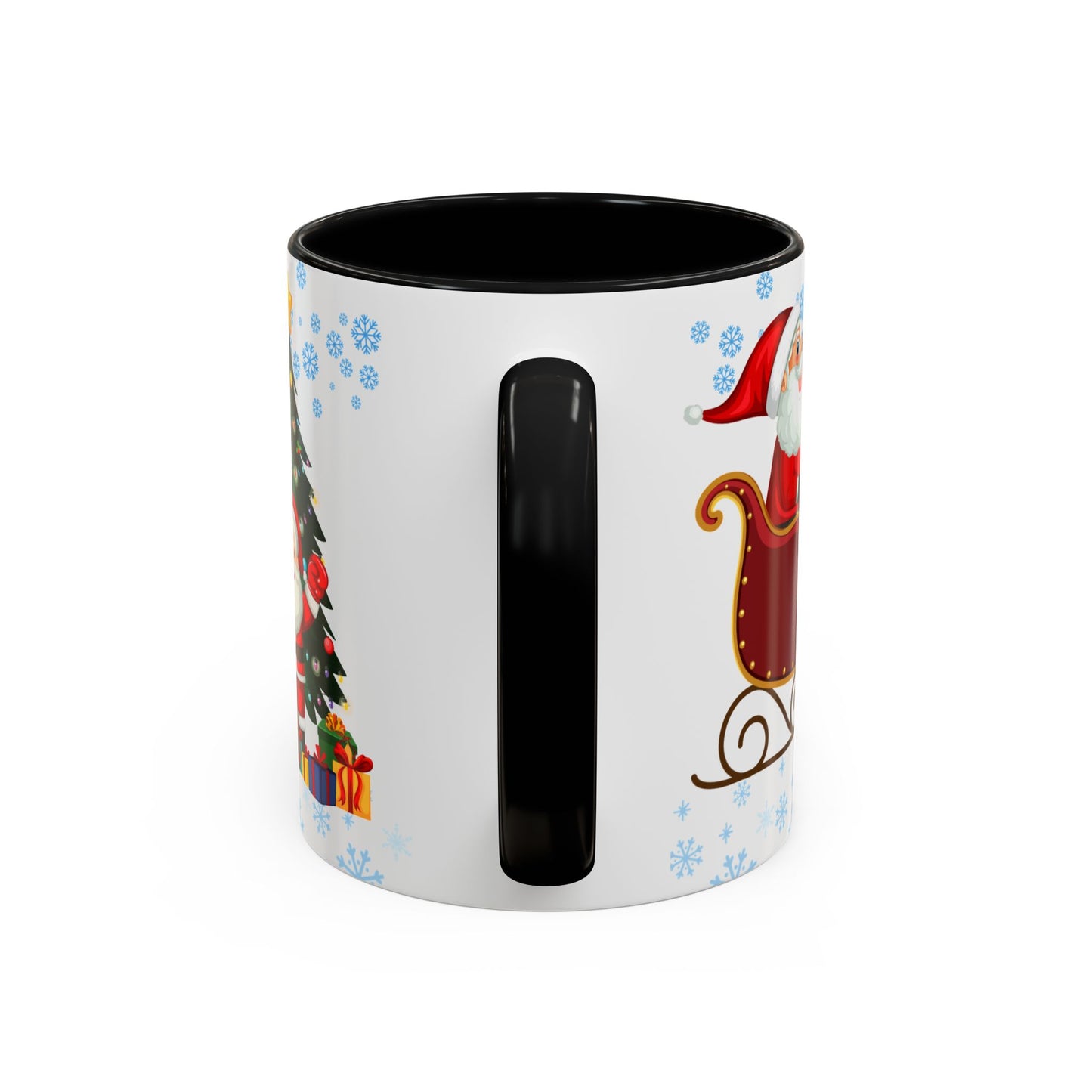 Christmas Letter M for Megan, Customizable - Accent Coffee Mug (11, 15oz)