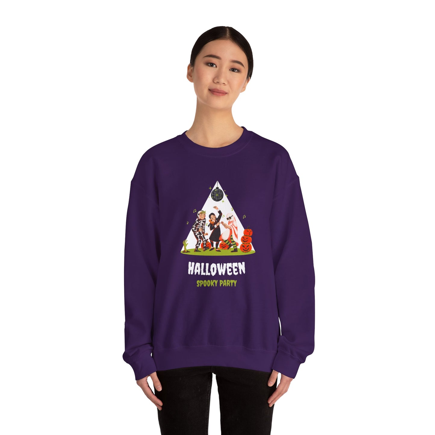 Halloween, Spooky Party - Unisex Heavy Blend™ Crewneck Sweatshirt