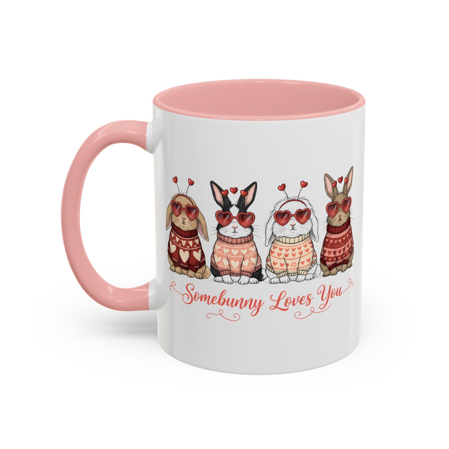 Some Bunny Loves You Mug – Cute Valentine’s Day Bunny Coffee Mug, Funny Romantic Gift for Her or Him (11oz / 15oz) - 14781