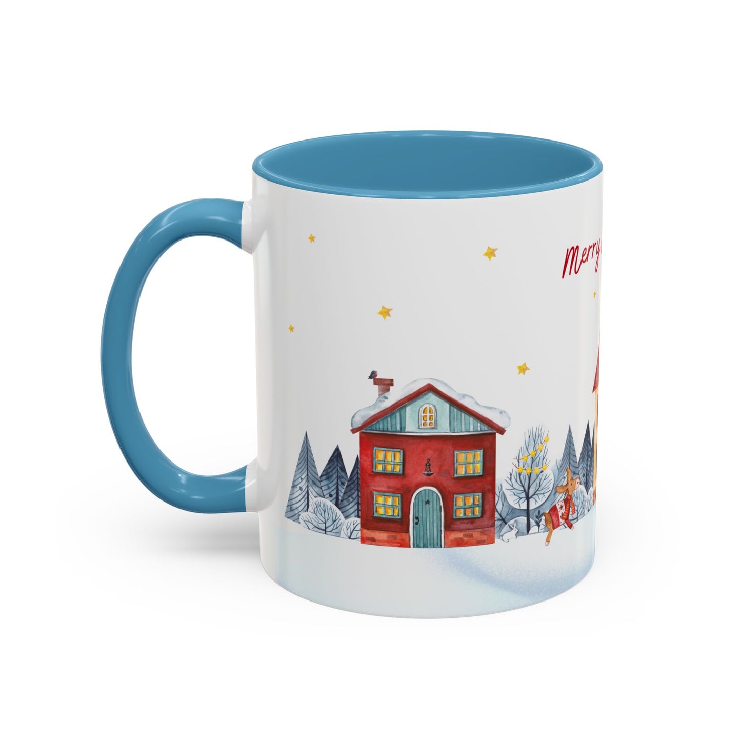 Merry Christmas, Holiday Vibe - Accent Coffee Mug (11, 15oz) - 11079