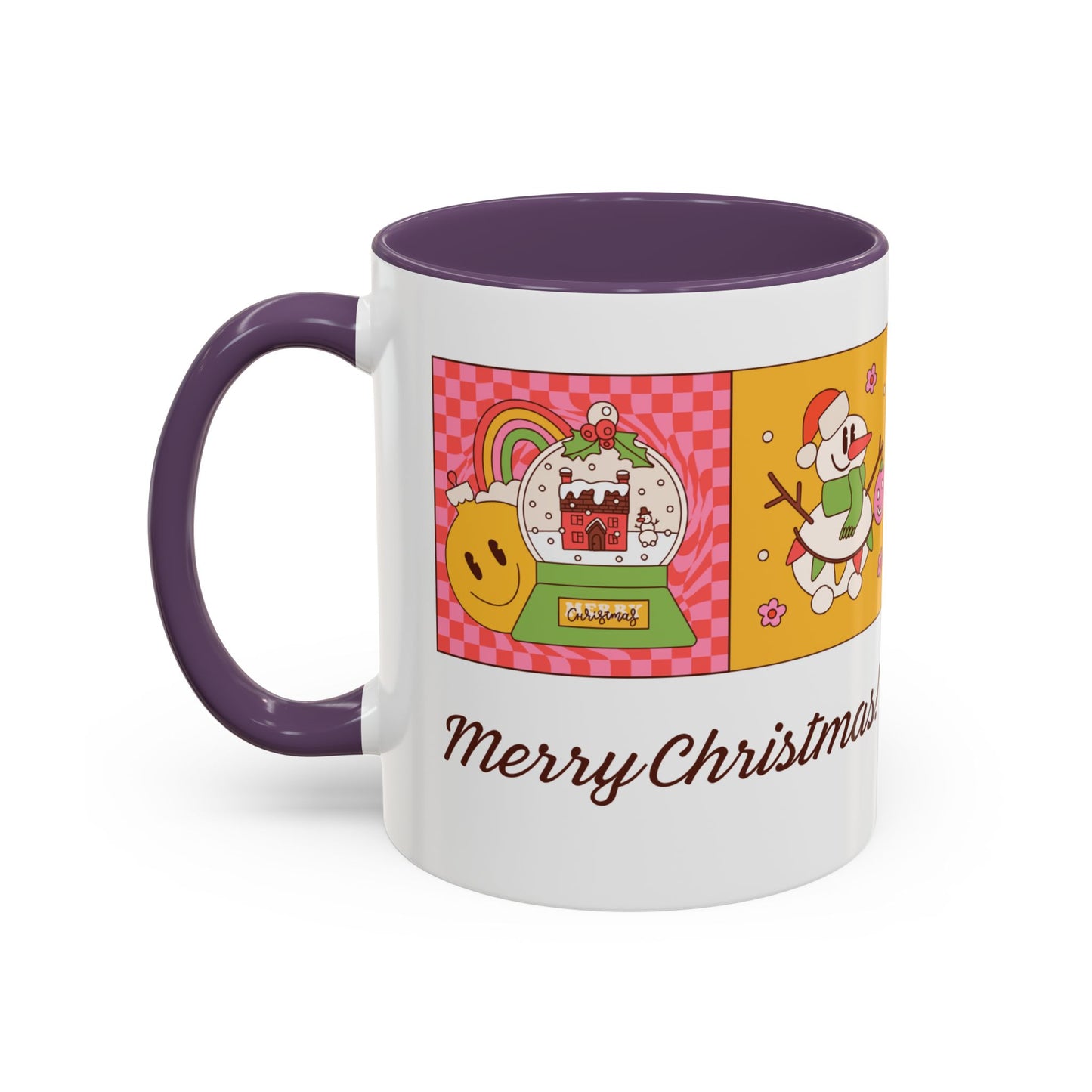 Merry Christmas - Accent Coffee Mug (11, 15oz) - 10916