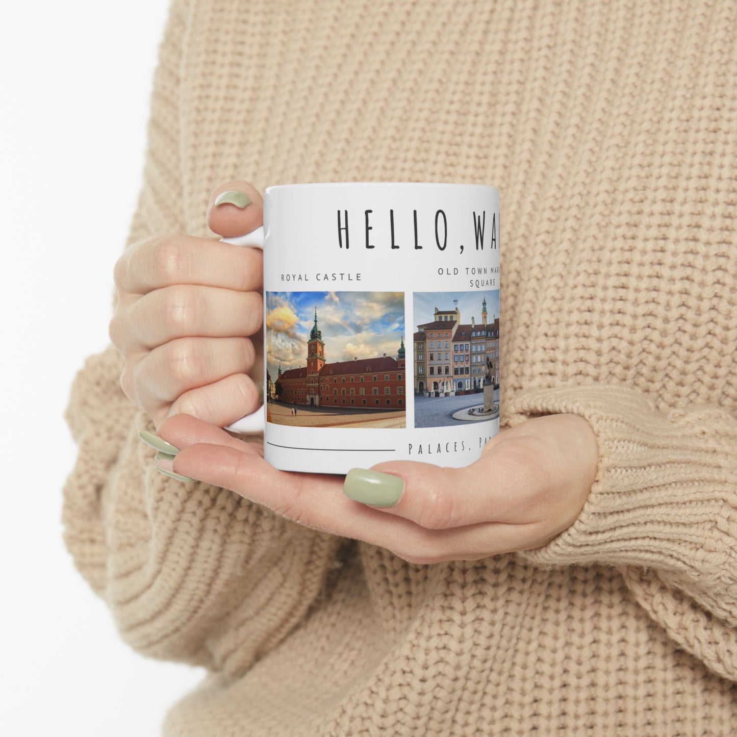 Hello Warsaw! Travel Ceramic Mug - 11oz & 15oz - 12092
