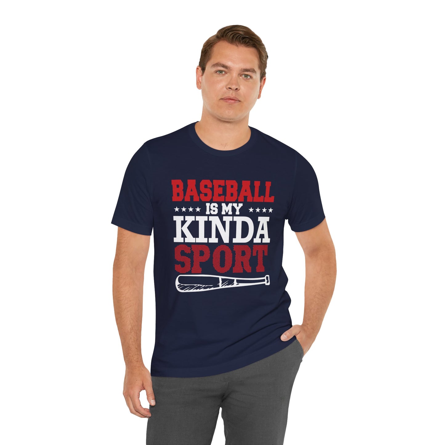 Baseball Is My Kinda Sport - Unisex Jersey Short Sleeve Tee - 13910