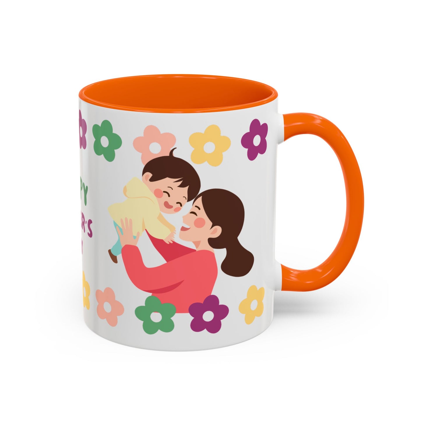 Happy Mother's Day Floral Accent Coffee Mug - 11/15oz - 12491