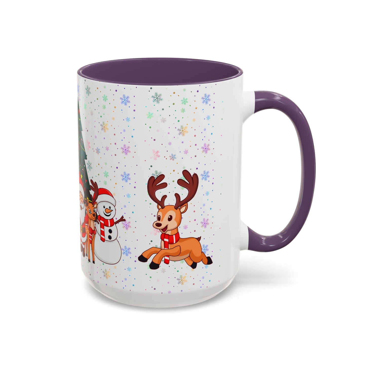 Christmas Party,  Santa,  Snowman, & Reindeer -  Accent Coffee Mug (11, 15oz) - 10428