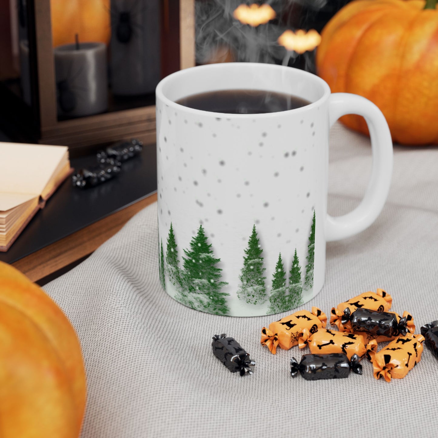 Winter, Forest - Ceramic Mug, (11oz, 15oz) - 10071