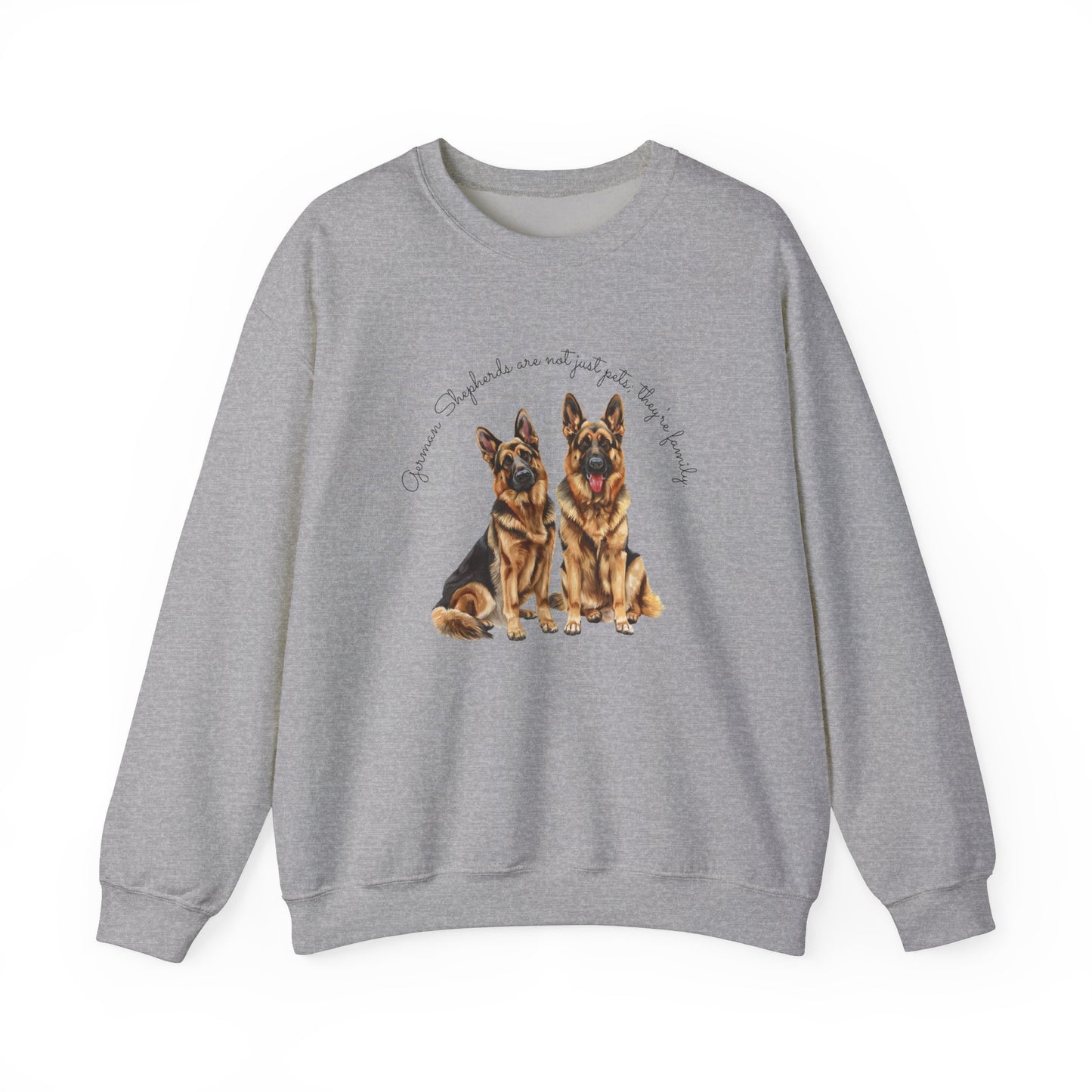 German Shepherds are not just pets; they're family - Unisex Heavy Blend™ Crewneck Sweatshirt