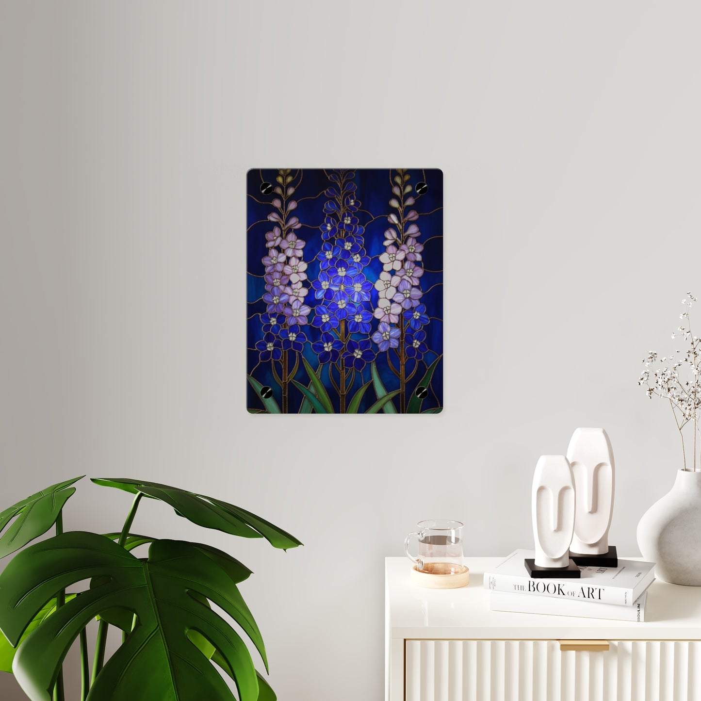 Larkspur Floral Acrylic Wall Art — 14605
