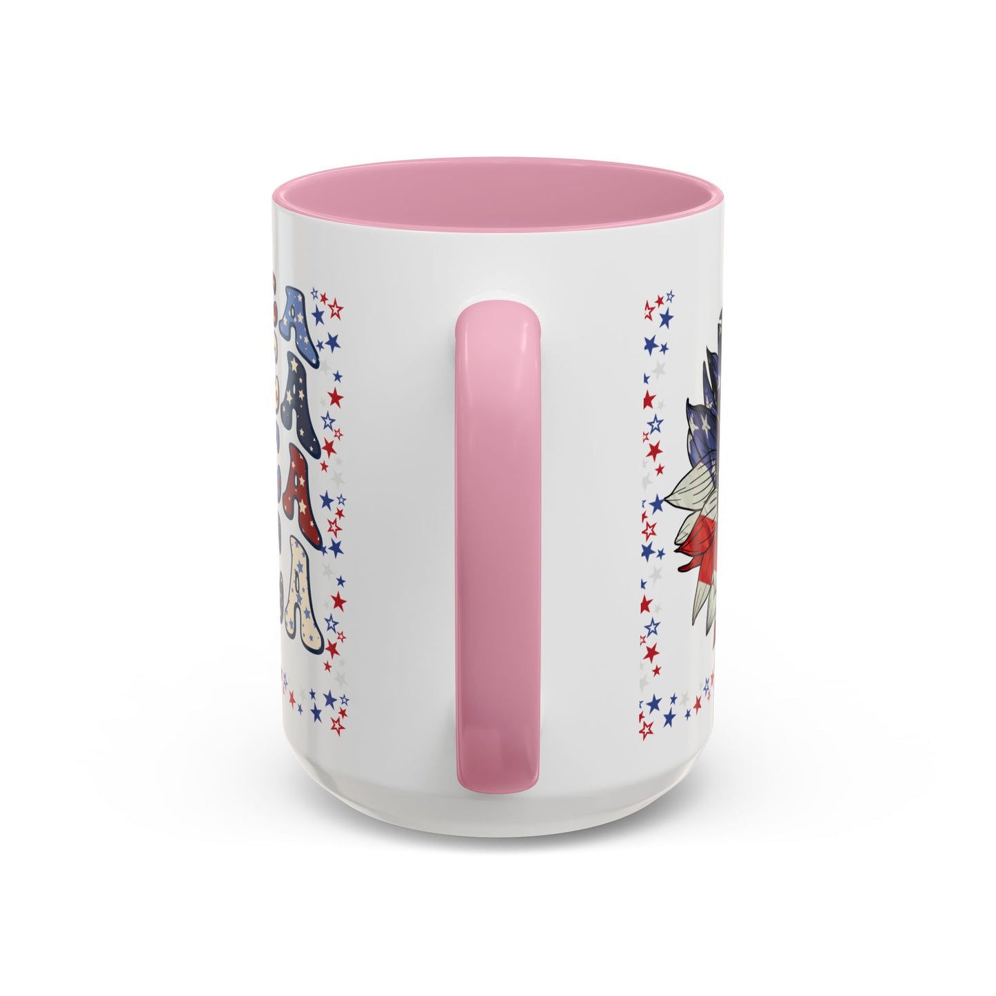 July 4, Red & Blue, Colorful Mugs, 11oz - 10590