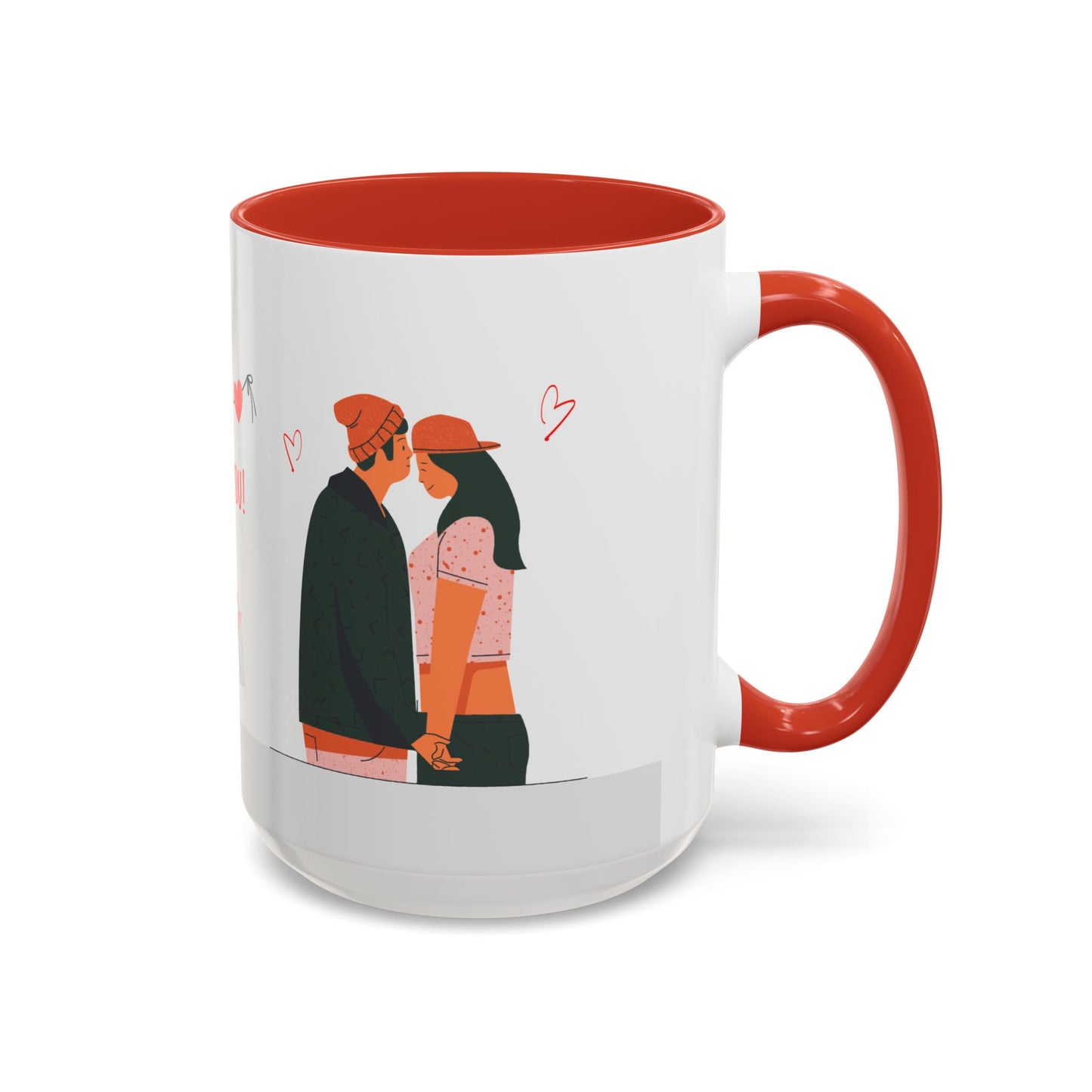 I love You - Accent Coffee Mug (11, 15oz) - 11136