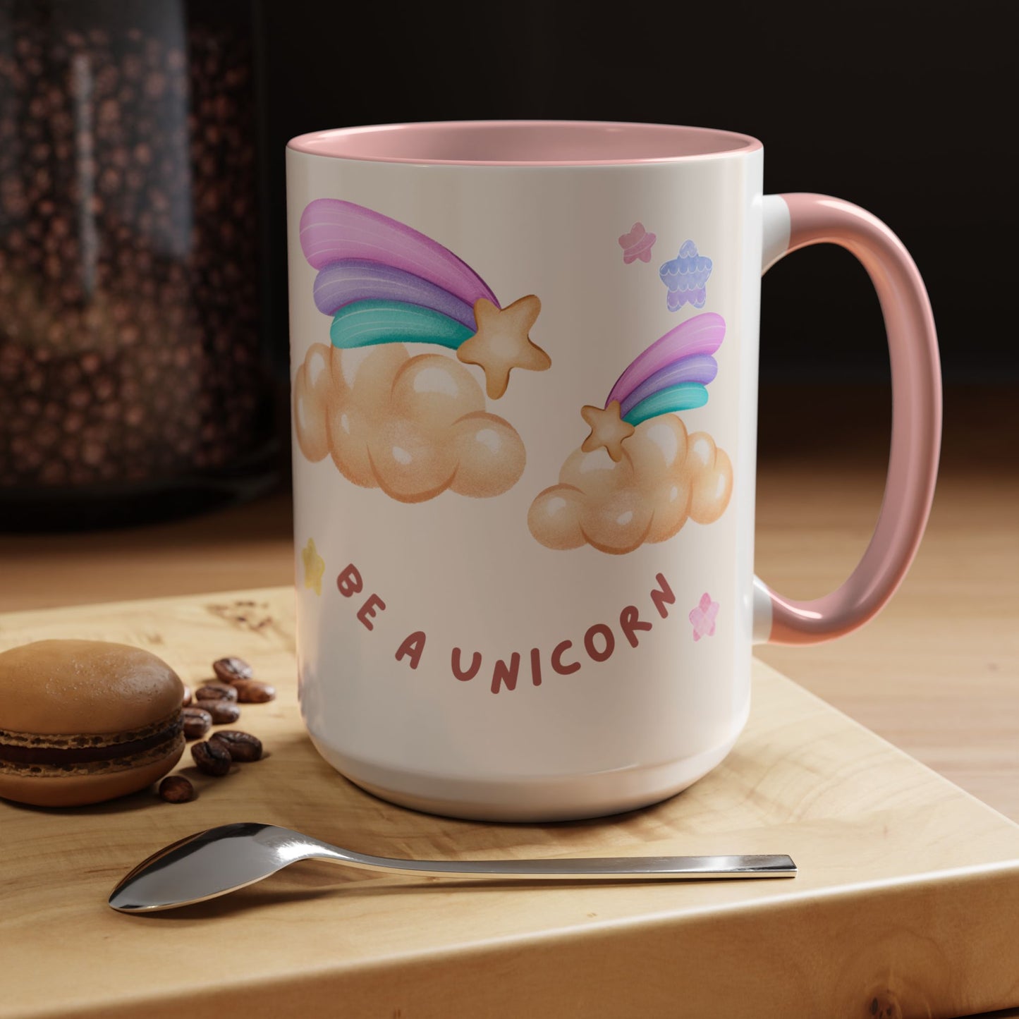 Normal is Boring, Be A Unicorn - Accent Coffee Mug (11, 15oz) - 11084