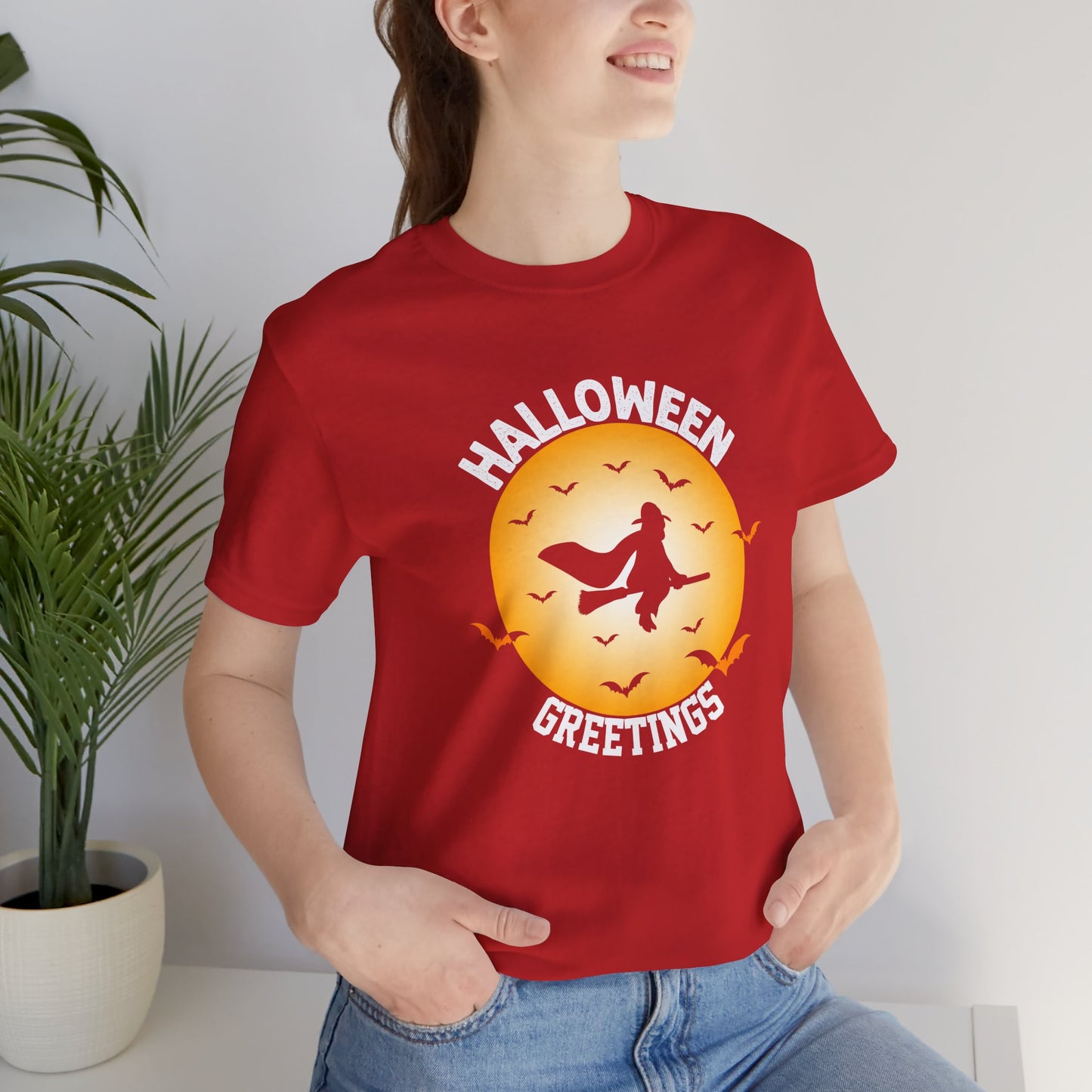 Halloween Greetings - Unisex Jersey Short Sleeve Tee - 12254