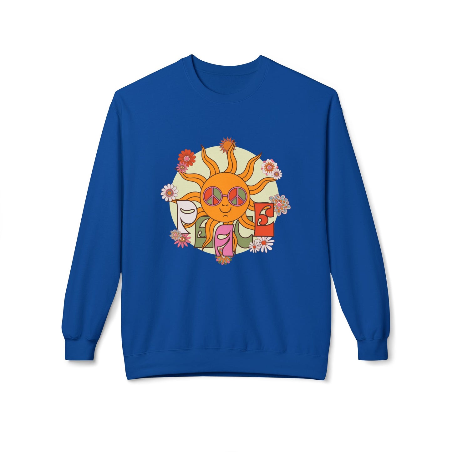 Summer, Peace - Unisex Midweight Softstyle Fleece Crewneck Sweatshirt - 11688