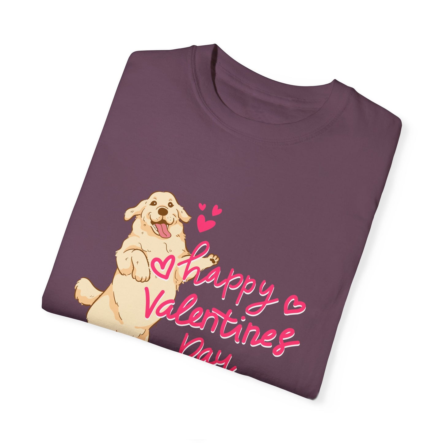 Dog, Happy Valentine's Day, XoXo - Unisex Garment-Dyed T-shirt - 11573