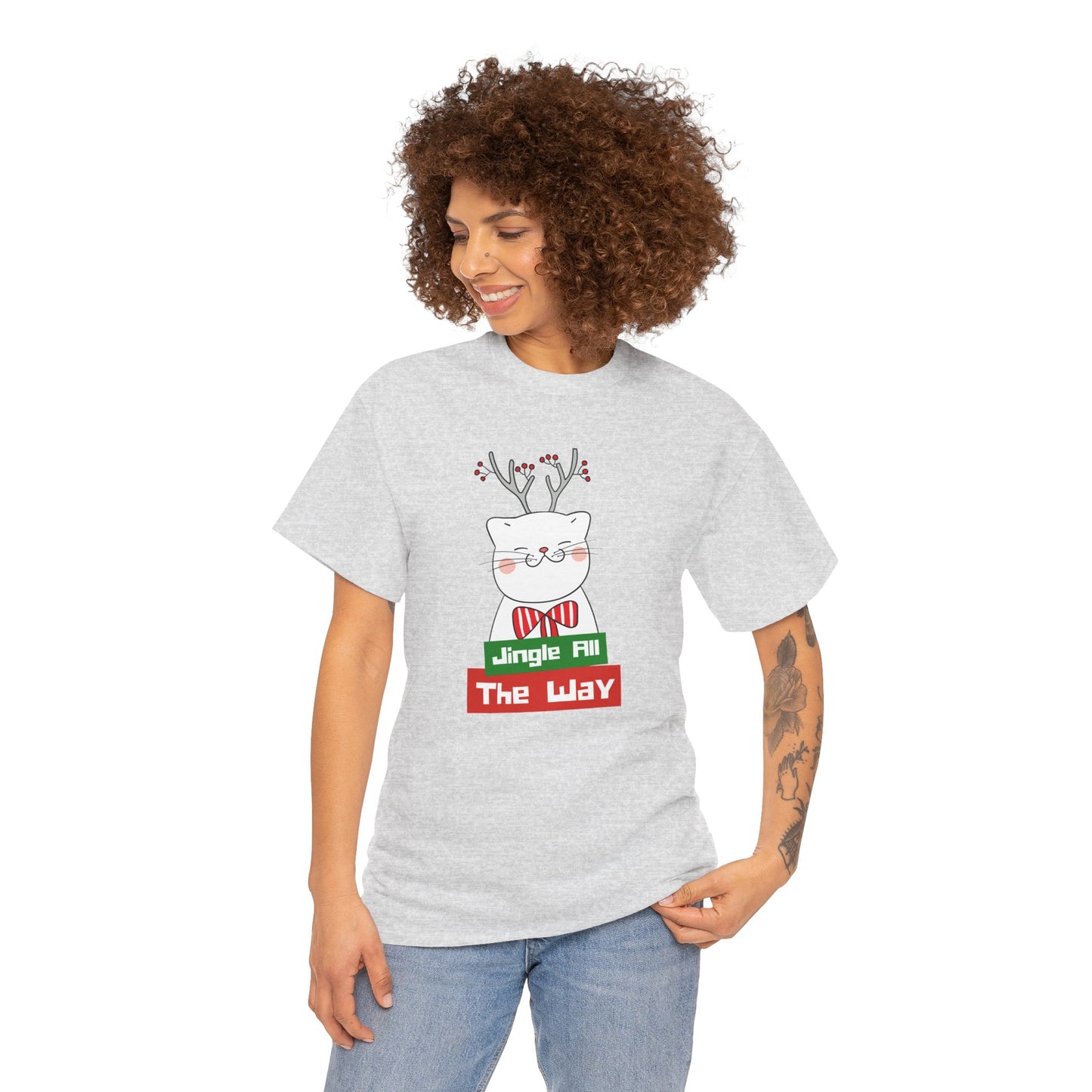 Jingle All the Way - Unisex Heavy Cotton Tee