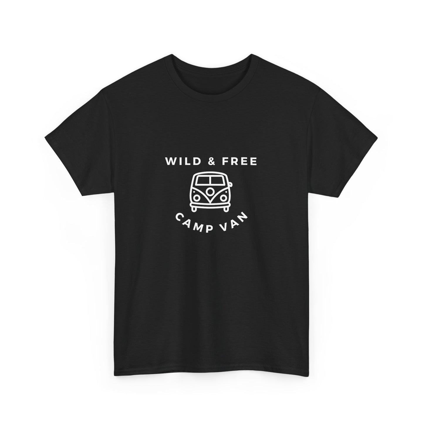 Wild & Free, Camp Van - Unisex Heavy Cotton Tee - 10567