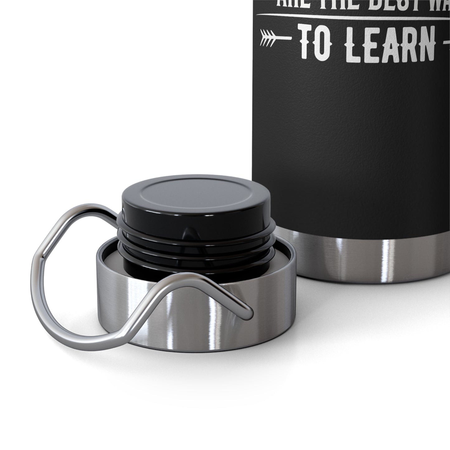 Adventures Are The Best Way To Learn - Customizable  Copper Vacuum Insulated Bottle, 22oz - 12670