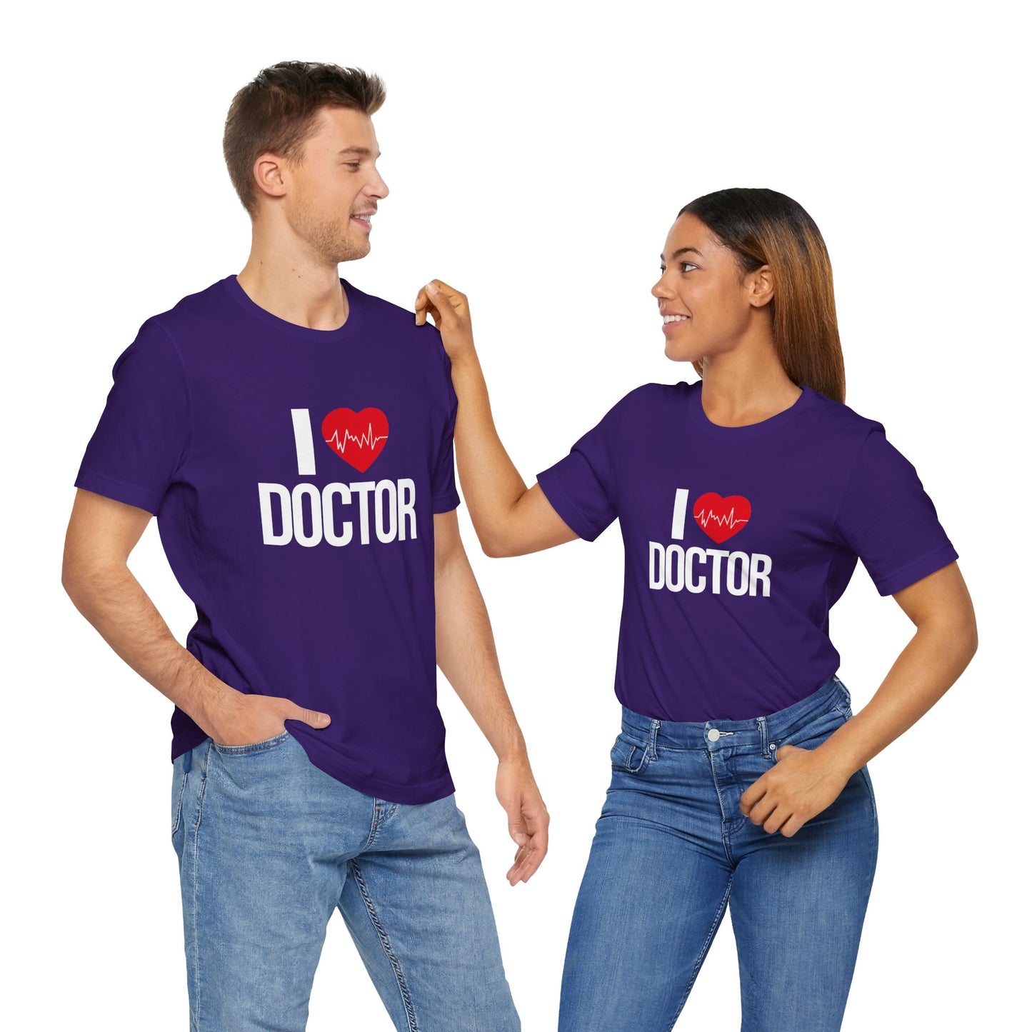 I Love Doctor - Unisex Jersey Short Sleeve Tee - 13854