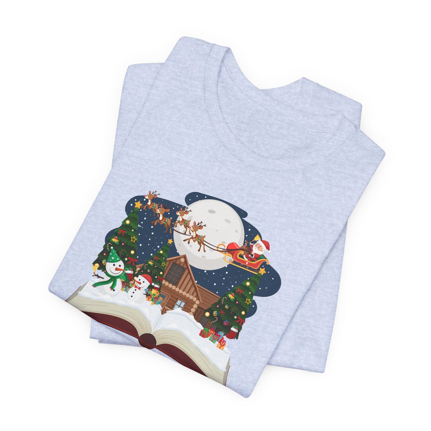 Christmas Book - Unisex Jersey Short Sleeve Tee - 10026