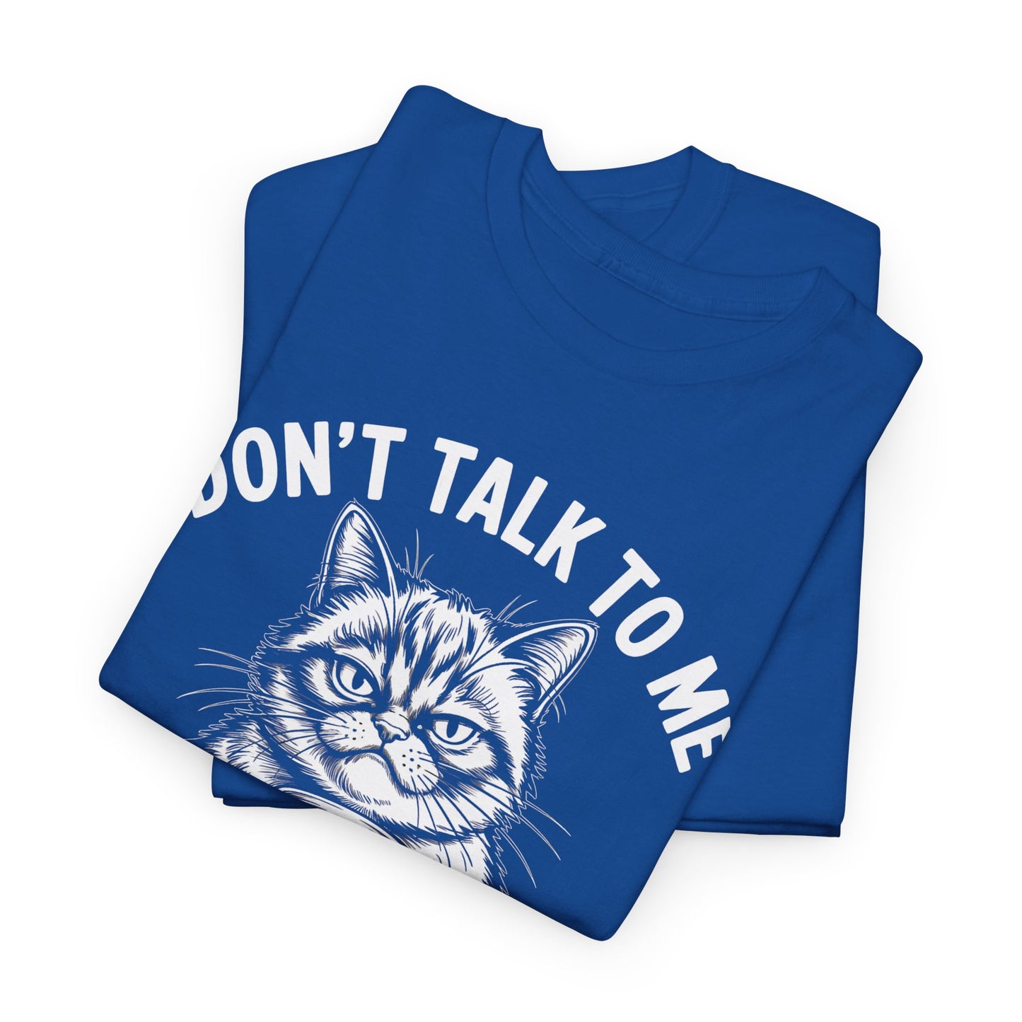Funny Cat Coffee T-Shirt – “Don’t Talk To Me Before Coffee” Graphic Tee | Cute Grumpy Cat Shirt Gift - 14842