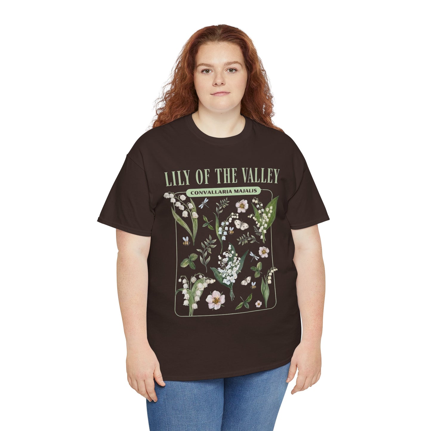 Lily of the Valley Shirt – Botanical Illustration Floral Tee (May Birth Flower) - 14883