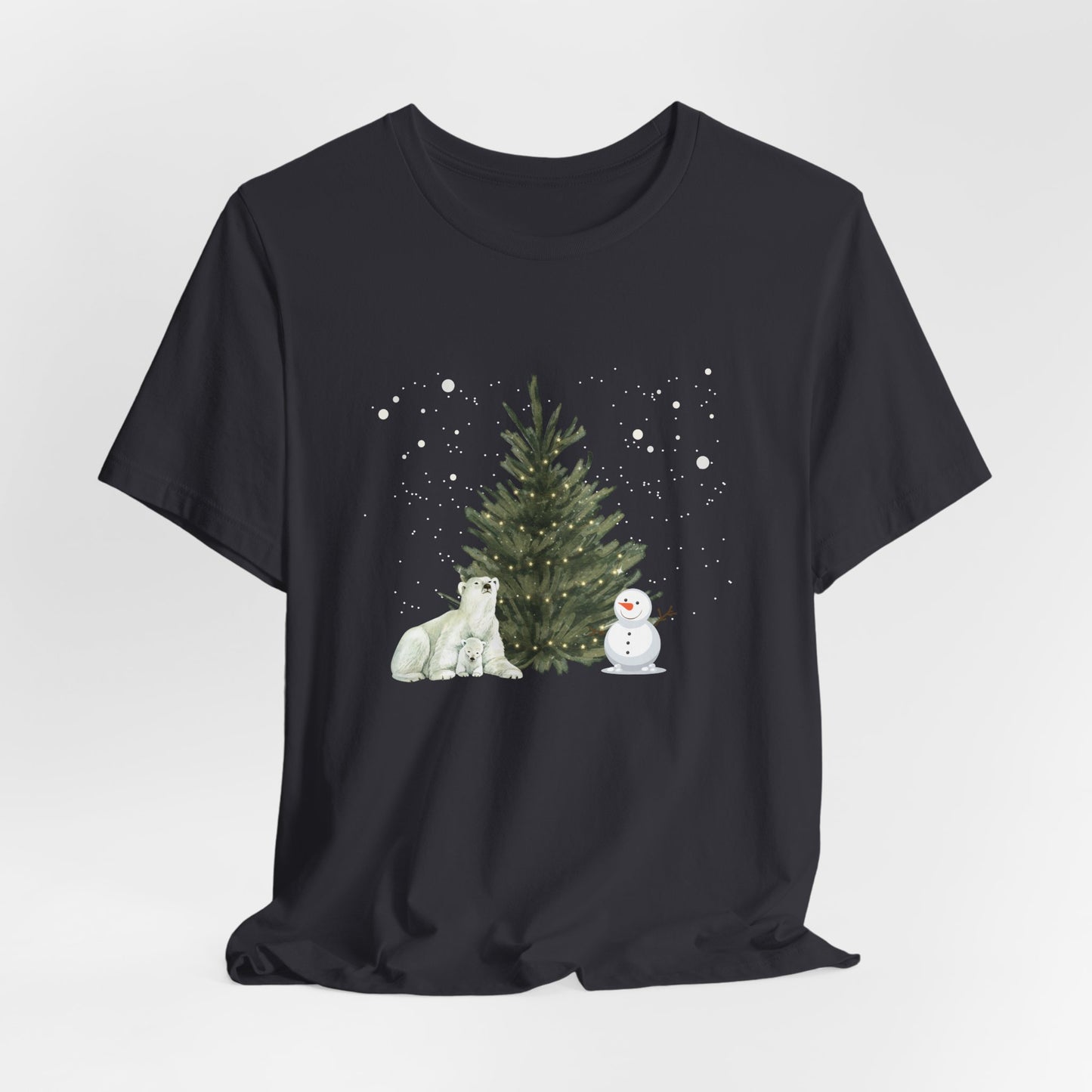 Polar Bear & snowman - Unisex Jersey Short Sleeve Tee - 10021