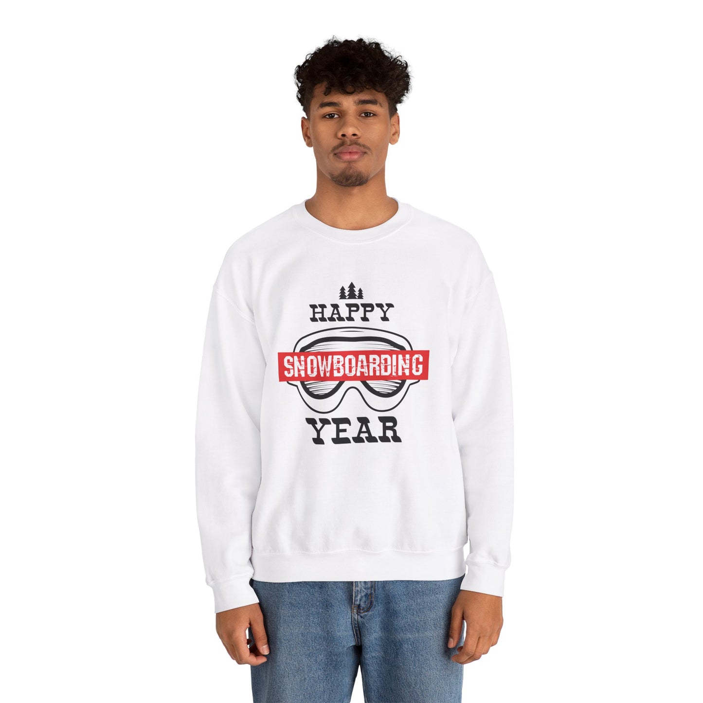 Happy Snowboarding Year - Unisex Heavy Blend™ Crewneck Sweatshirt