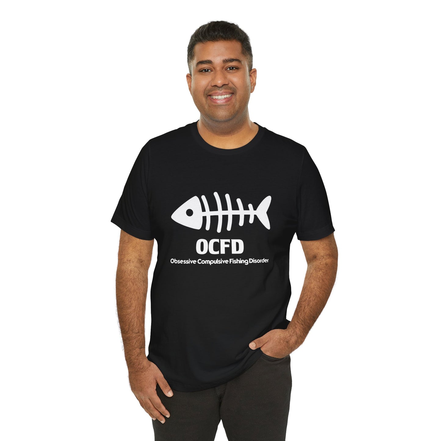 OCFD - Obsessive Compulsive Fishing Disorder - Unisex Jersey Short Sleeve Tee