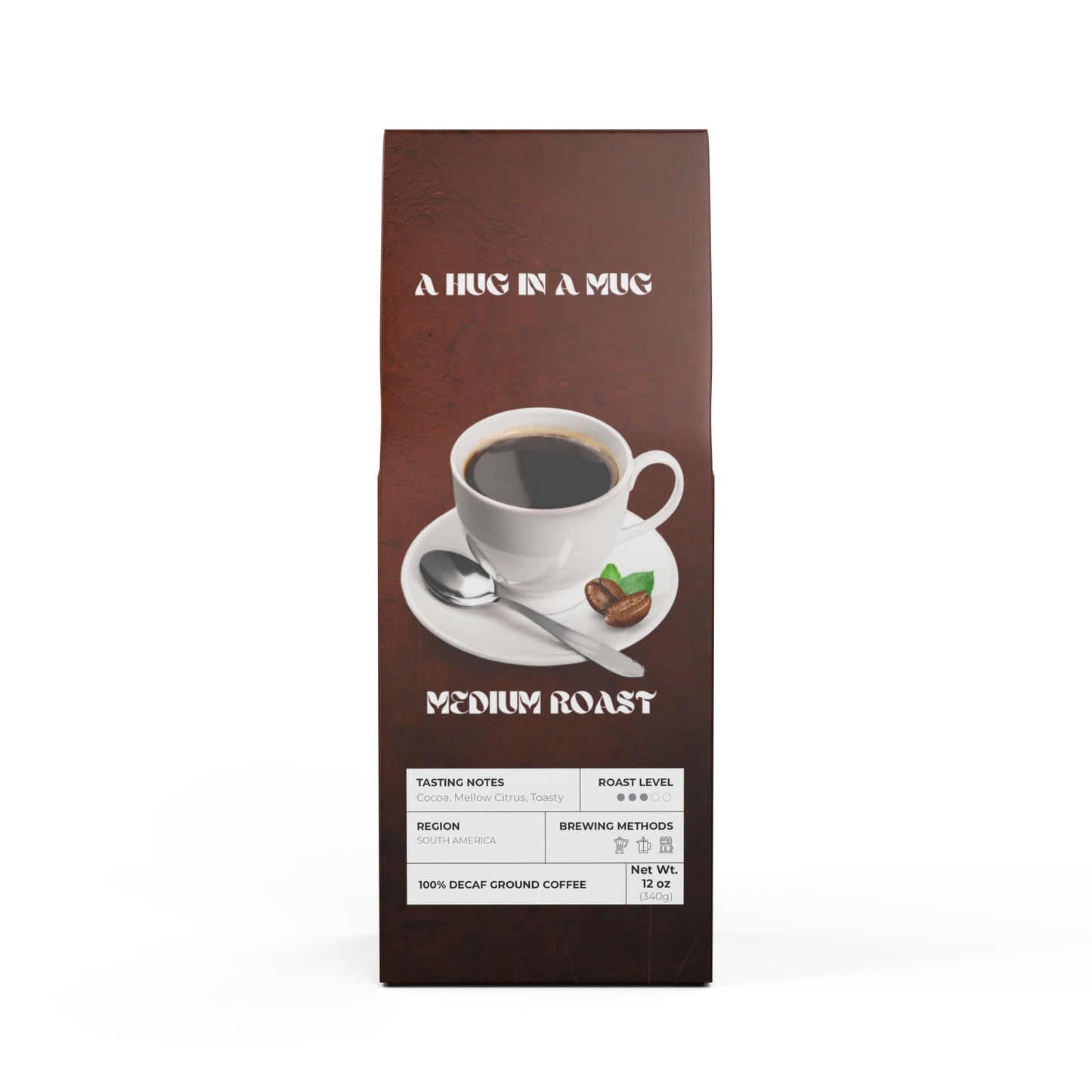A Hug in A Mug - Trapper Peak Decaf Coffee Blend (Medium Roast) - 12625