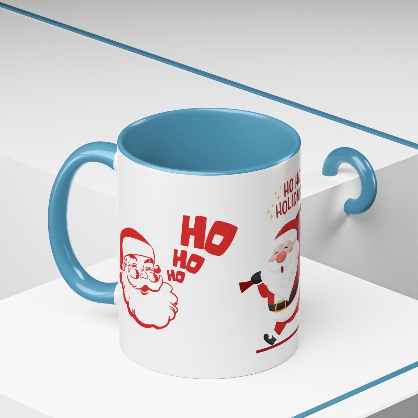 Santa, Ho Ho Holidays  - Accent Coffee Mug (11, 15oz)