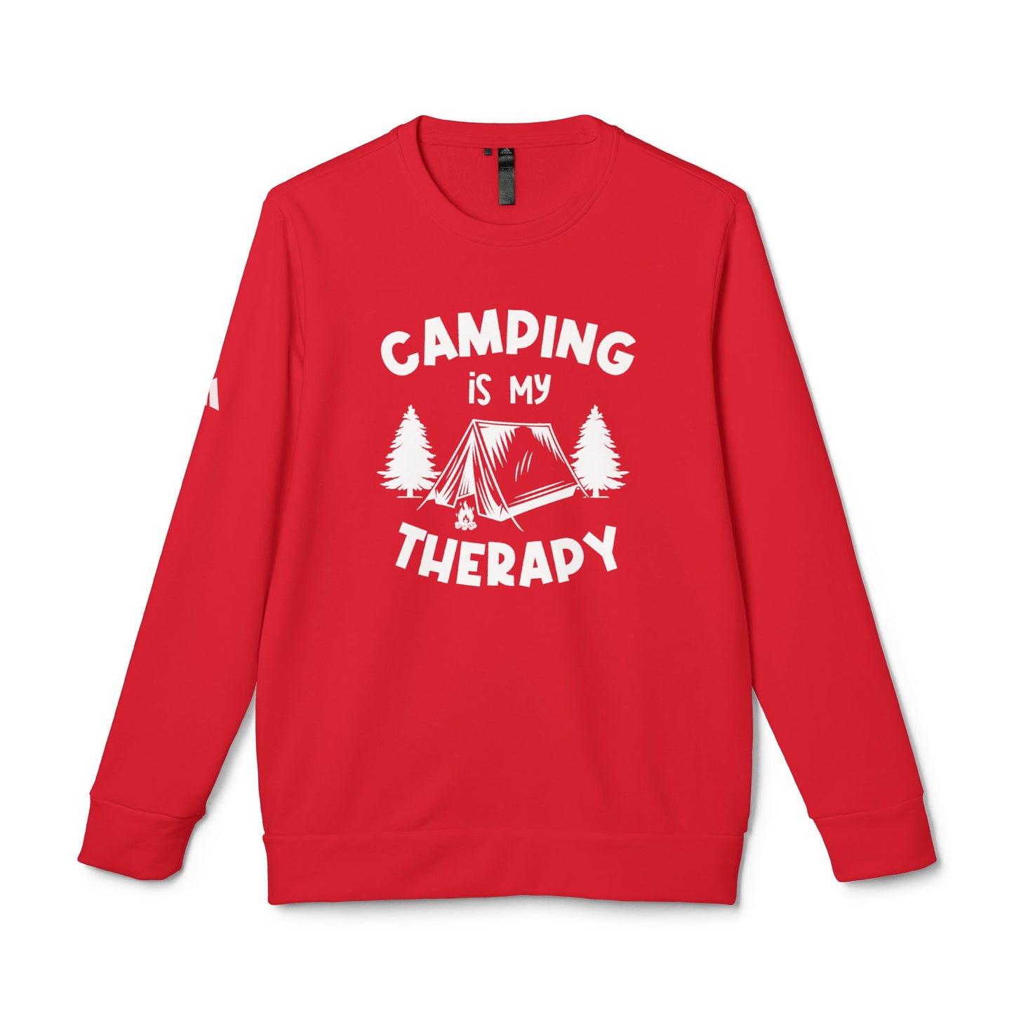 Camping Is My Therapy - adidas Unisex Fleece Crewneck Sweatshirt - 12225
