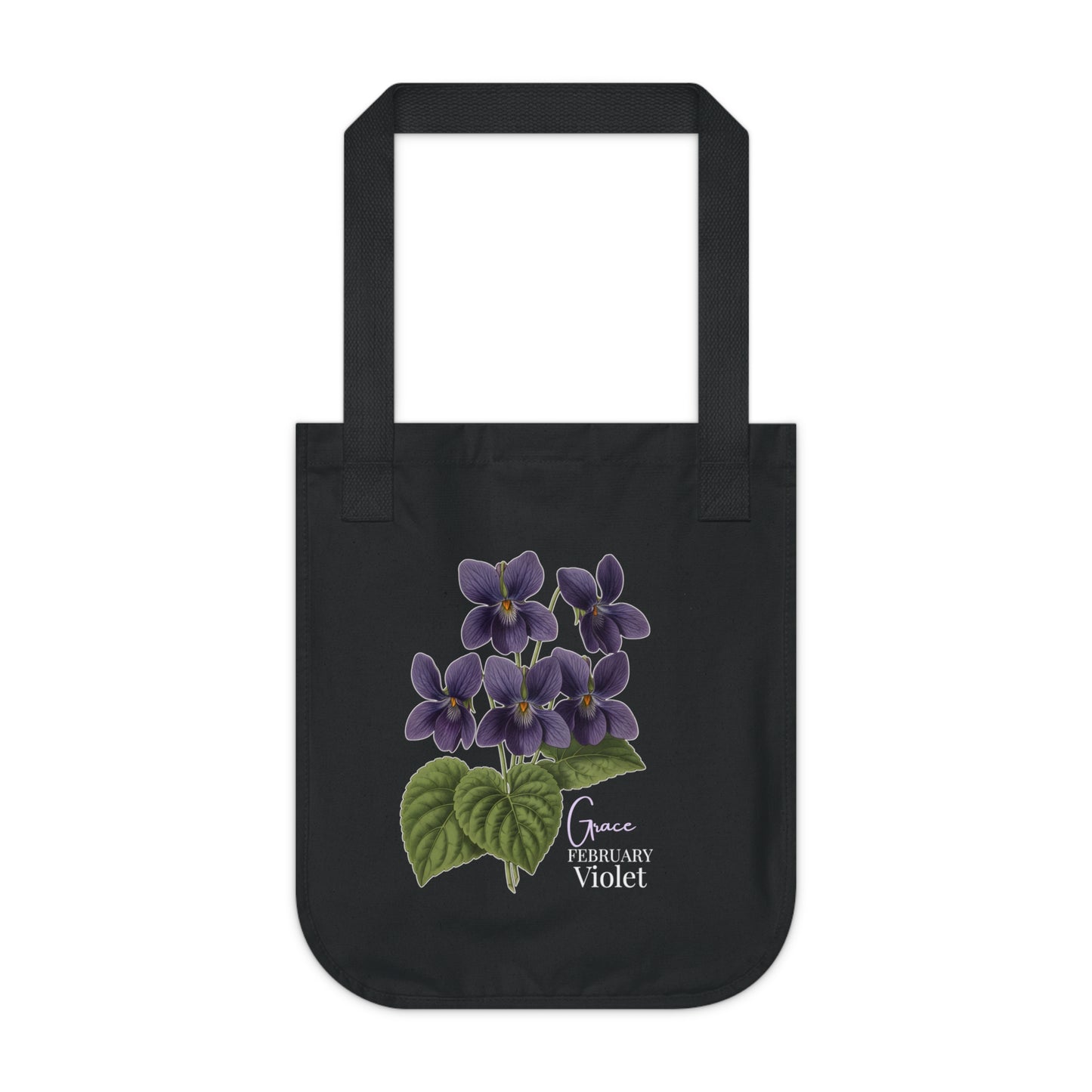 February Violet Birth Flower Tote Bag - 14694