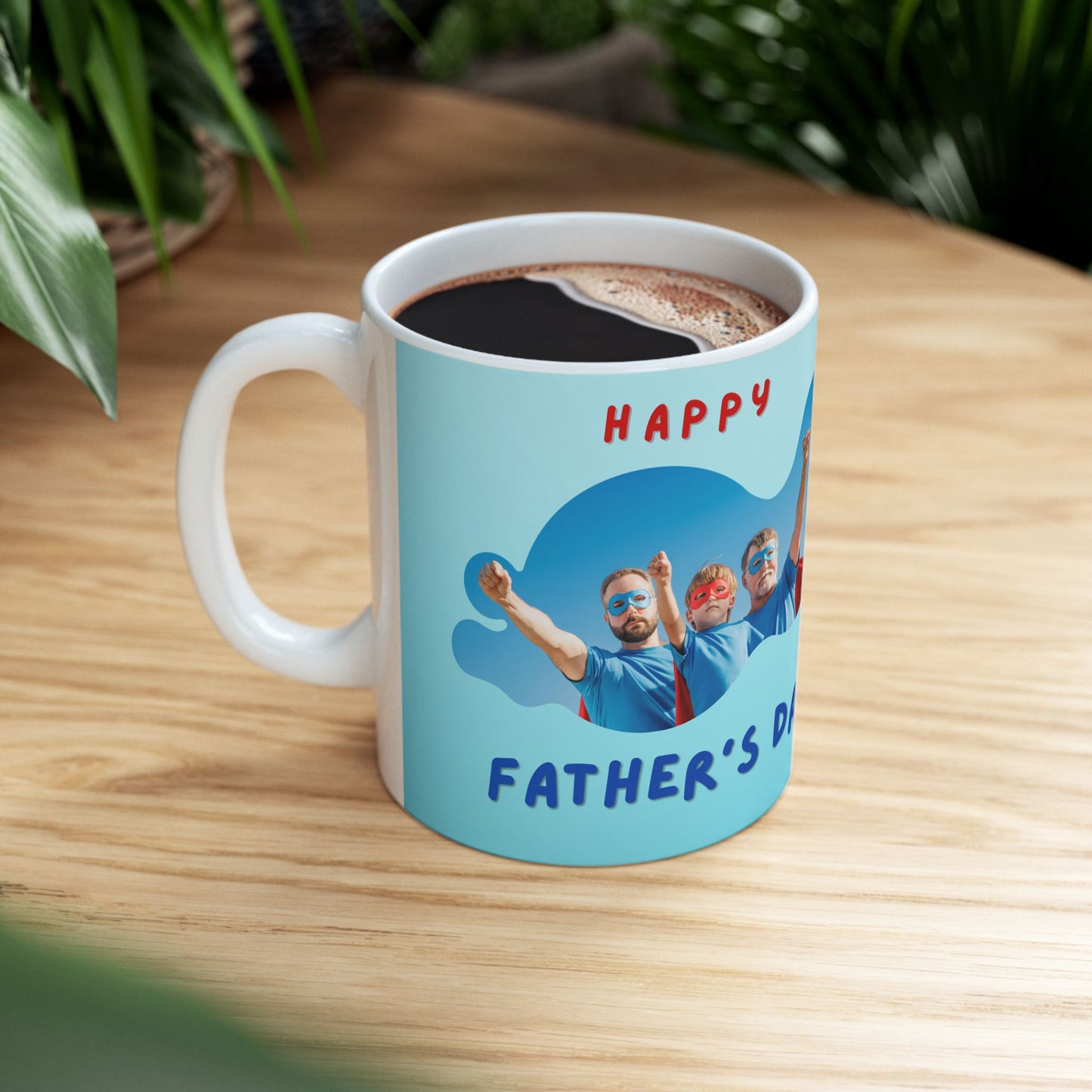 Happy Father's Day Ceramic Mug – Unique Gift for Dads, Coffee Lover's Mug, Fun Drinkware, Personalized Father's Day Present - 14020