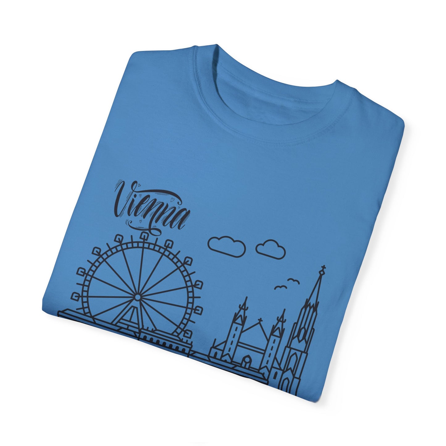 Vienna Unisex Garment-Dyed T-Shirt - Travel Souvenir Tee - 12205