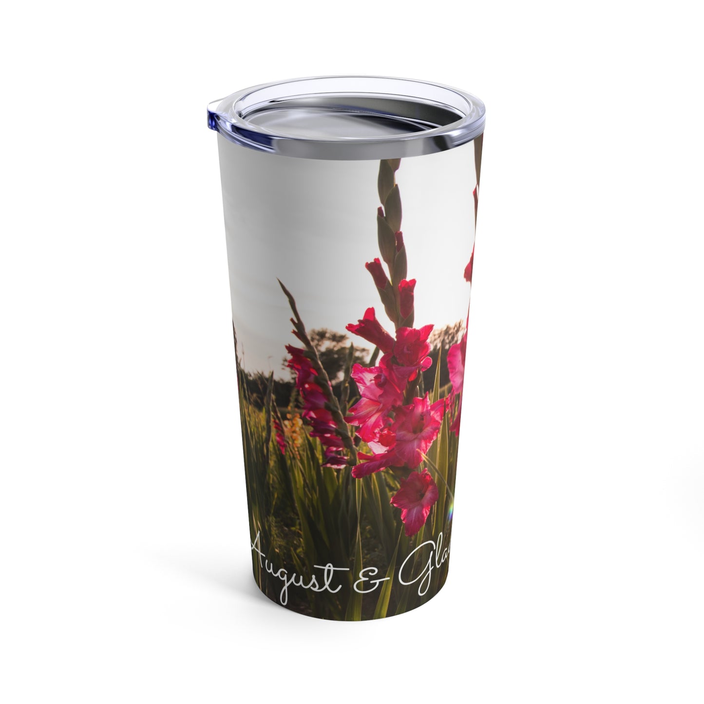 Happy Birthday August, Gladiolus  - Tumbler 20oz