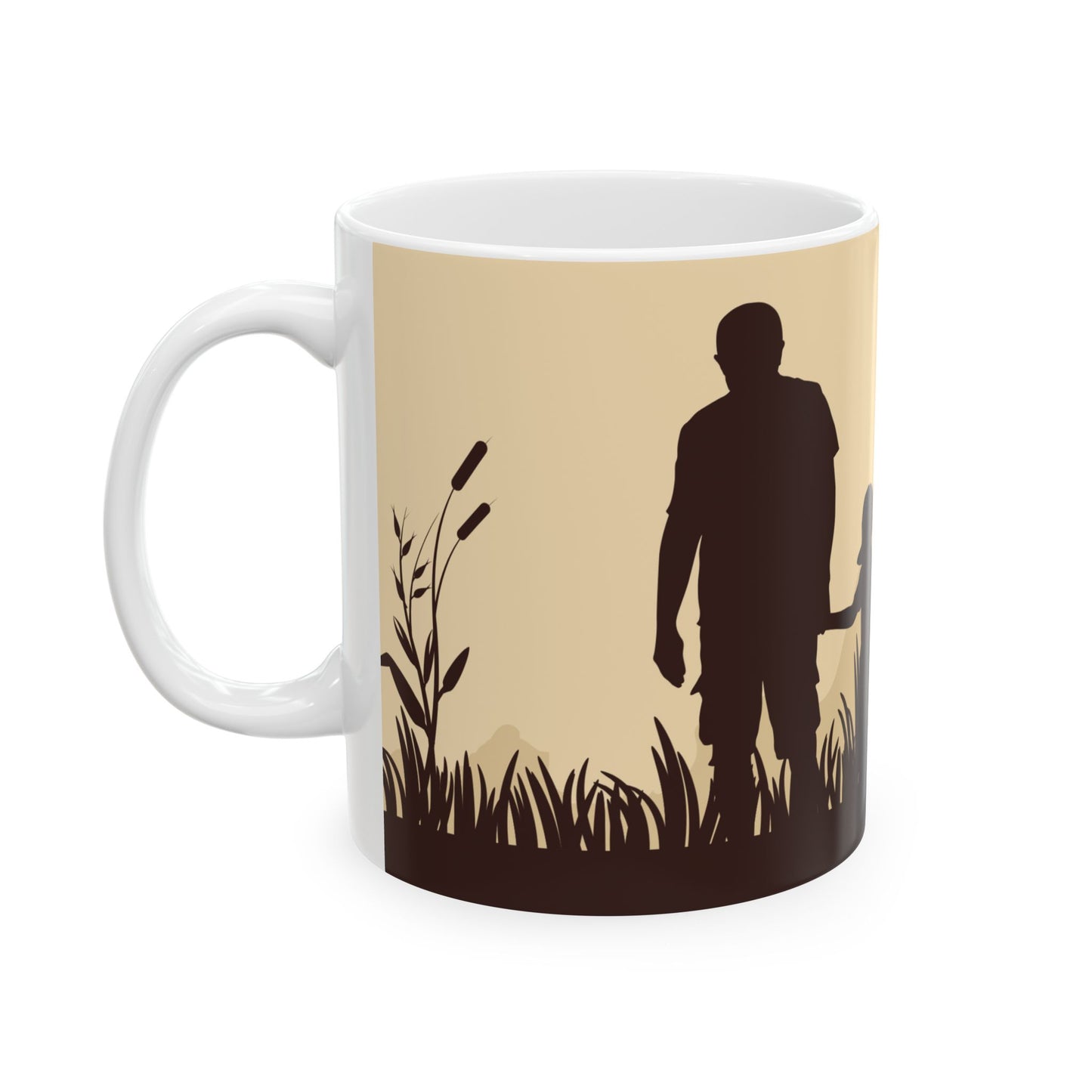 Father's Day Ceramic Mug, Unique Coffee Cup Gift, Dad's Special Mug, Family Bonding, Holiday Present - 14010